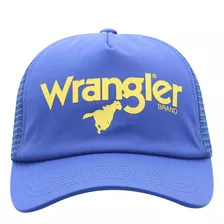 Wrangler Sombrero Ajustable Azul Y Amarillo Verdadero Del S.