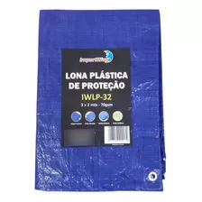 Lona Encerado Para Cobertura Telhado Plastica 3x2 M Azul