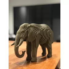 Elefante Decorativo 3d Em Mdf Várias Cores