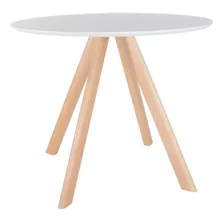 Mesa Jantar Square Eiffel Redonda - Tampo 137cm - Branca