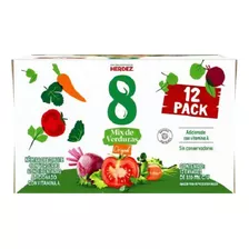Jugo De Tomate 8 Mix De Verduras Original 12 Pzas De 330ml