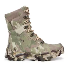 Coturno Masculino Camuflado Tratorado Militar Confortável