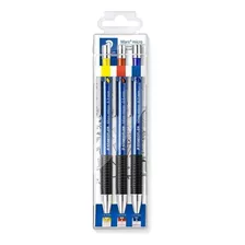 Kit Lapiseira Staedtler Mars Micro 3 Unidades 0.3 0.5 0.7 Cor Azul