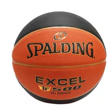 Balón De Básquetbol Spalding Tf 500 Excel Basket Tf-500 Excel Nº 7 Color Naranja Para Basket De Interior/exterior