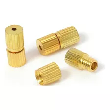 Fecho Rosca Barril 8,5mm - 50pçs Dourado