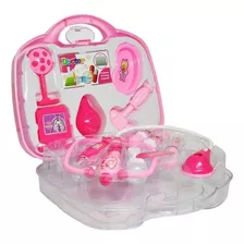 Maleta Médico Infantil Brinquedo Kit Doutor 14 Peças Luz Som