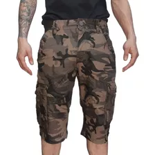 Bermudas Cargo Camuflada Hombre Talle 38 Al 48