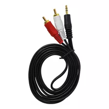Cable Audio Auxiliar 2 A 1 3 Mts Estéreo Plug Jack 3.5mm Rca