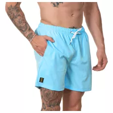 Short Masculino Bermuda Praia Liso Mauricinho Jr Rf200