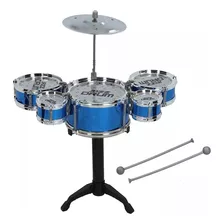 Bateria Musical Brinquedo Infantil Com Baqueta 3 Tambor