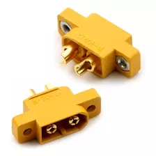 10 Pçs Conector Xt60e Macho Xt60e-m Amass Montagem Em Frame