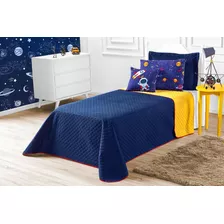 Cobre Leito Solteiro Colcha Infantil Menino Cama Box 5 Peças