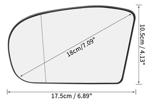 Espejo De Cristal Lateral Izquierdo Para Mercedes-benz E500 Foto 2