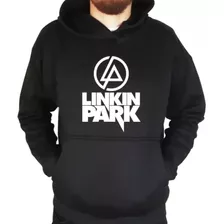 Blusa Moletom Linkin Park Rock Banda Capuz Bolso
