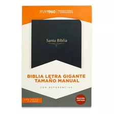 Biblia Rvr1960 Letra Gigante Tamaño Manual C/ Indice Cierre 