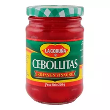 Cebollitas Rojas En Vinagre La Coruña Frasco 250 Gr