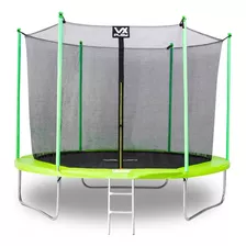 Cama Elastica Trampolín Con Red Seguridad 3.05 Mts Vx Play Color De La Lona De Salto Negro Color Del Cobertor De Resortes Verde