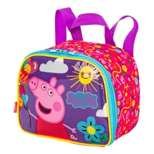 Lancheira Peppa Pig Escolar Infantil Feminina Sestini Cor Rosa Peppa Pig Lancheira Infantil Sestini