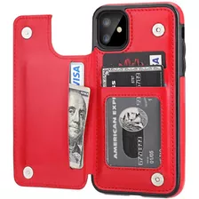 Funda Para iPhone Case Con Cubierta Cartera Tarjetero Piel