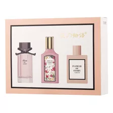 Set Perfume Loción Guc Regalo Novia Mama Dama Fragancia Muje