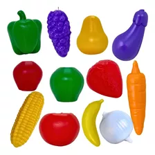 Kit 12pç Frutinhas Brinquedo Comidinha Infantil Menina Feira