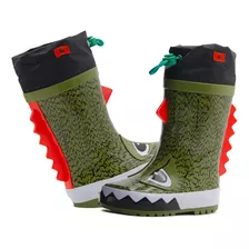 Bota De Lluvia Bubble Gummers Infantil Dinosaurio Personaje