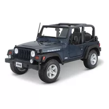 Jeep Wrangler Rubicon Azul Oscuro 1:18 Maisto Febo