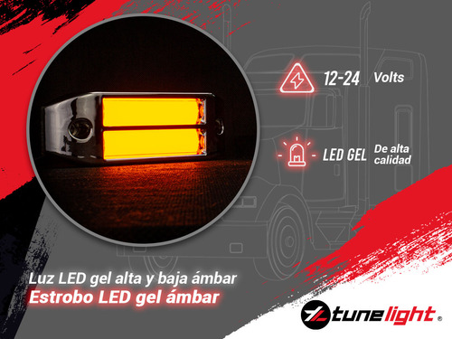 Plafon Led Plasma Gel Alta Baja Estrobo Doble Chico F1 Foto 5