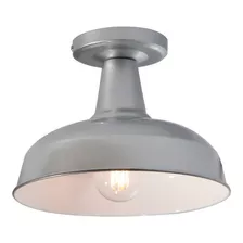 Lámpara De Techo Plata 1 Luz E27 60w