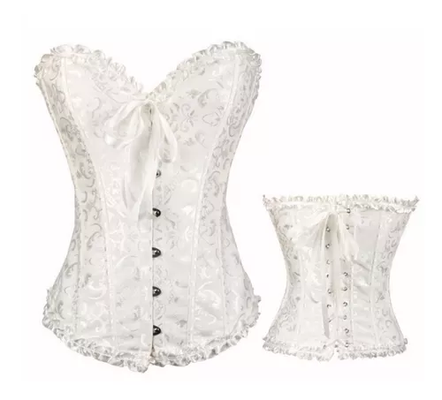 Segunda imagen para búsqueda de corset blanco