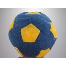 Pelota De Peluche Azul Y Amarilla.