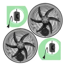 Kit 2 Ventiladores De Parede 50 Cm 6 Pás 127v/220v Ventisol