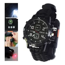 Reloj Supervivencia Militar Brújula Regalo Todo En 1