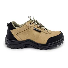 Zapatillas Hombre Trekking Botas Cuero Suela Reforzada 