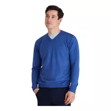 Sweater Macowens Escote En V Azulino Hombre 609260129081