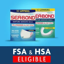 Sea Bond Adhesivo Para Dentadura, Cantidad 30