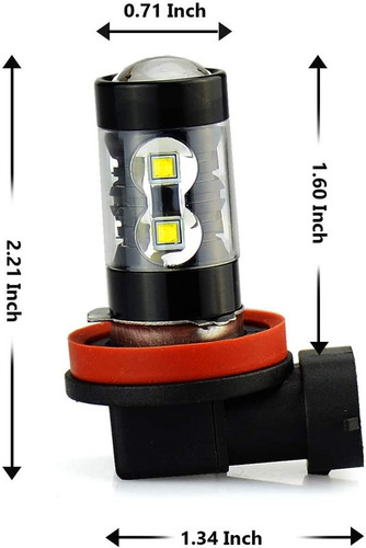 Bombillas De Luz Antiniebla Led H11 H8 50w 1400lm Para Honda Foto 7