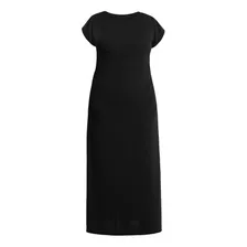 Vestido Feminino Plus Size Longo Preto Evangelico Comportado