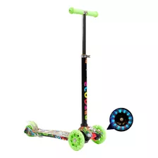 Patinete Infantil 4 Rodas Radical Para Crianças Cor Md03 Verde Montro