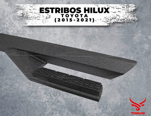 Estribos Hilux Toyota 2015-2021 Rock Slider Doble Cab Torus Foto 5