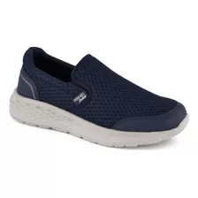 Tenis Casual Ferrato Transpirables Para Hombre Color Azul