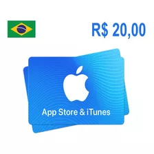 Gift Card Apple Store & Itunes R$ 20 Reais