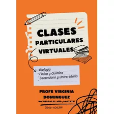 Clases Particulares Virtuales De Biología, Física Y Química