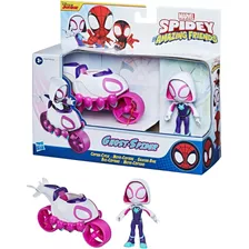 Boneca Ghost-spider E Motocóptero Marvel Spidey Hasbro