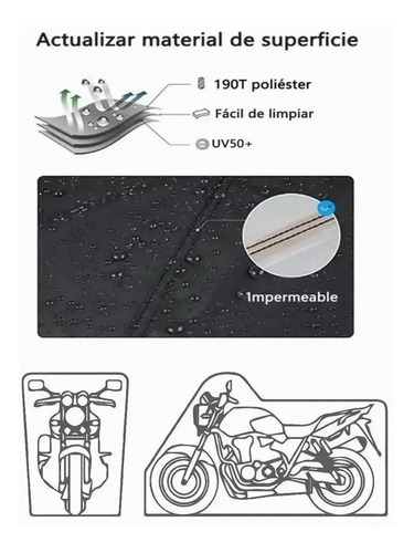 Funda De Proteccin Solar Para Motocicletas A Prueba De Agua Foto 5