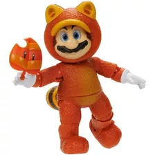 The Super Mario Bros. Movie - Figura De Mario Tanooki 5 PuLG