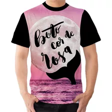 Camisa Camiseta Folclore Brasileiro Boto Cor De Rosa 3