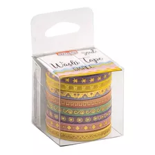 Fita Adesiva Washi Tape Small Hot Stamping 5x3mm C/ 8un-brw