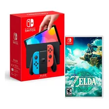 Consola Switch Modelo Oled Neón + Zelda Tears Of The Kingdom