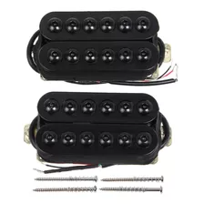2 Pastillas Guitarra T Invader Humbucker Black Br15kh Nk7kh